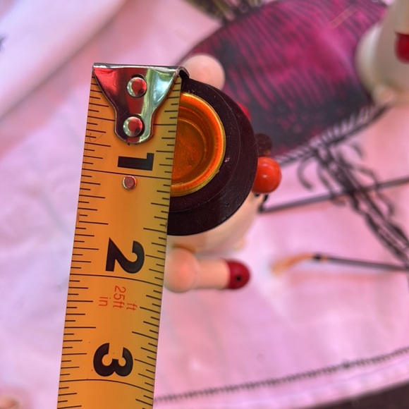 Christmas Candle Sticks Snowmen Painted Wood - Picture 12 of 13